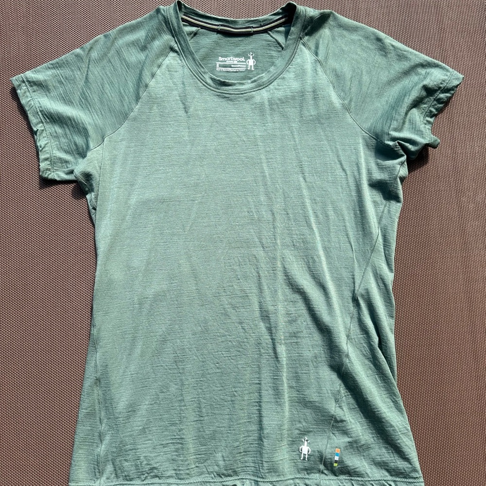 Smartwool Women's Merino Short Sleeve Tee in Forest Green